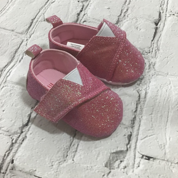 pink glitter shoes for baby girl